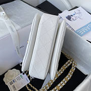 Chanel 22K Coco First Flap Bag Cavier White 20cm - 5