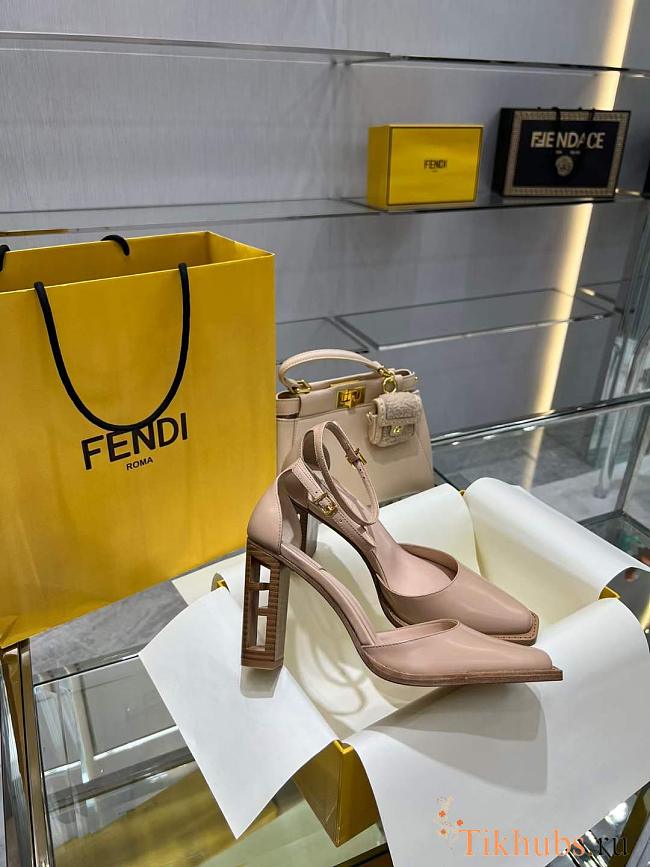 Fendi Cut Pink Heels 11m - 1