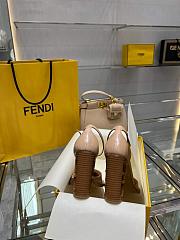 Fendi Cut Pink Heels 11m - 5