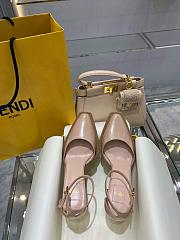 Fendi Cut Pink Heels 11m - 2