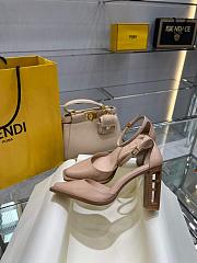 Fendi Cut Pink Heels 11m - 3