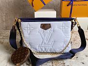 Louis Vuiiton LV Maxi Multi Pochette Navy Blue / Silver 34 x 21.5 x 5 cm - 1