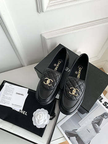 Chanel Black Loafers
