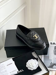 Chanel Black Loafers - 4