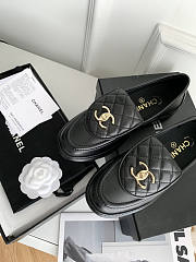 Chanel Black Loafers - 2