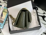 Chanel 22K Coco First Flap Bag Cavier Green 20cm - 5