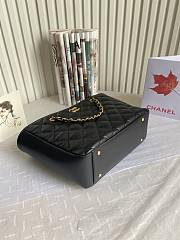 Chanel 2022 Shopping Tote Bag Black 30x12x22cm - 5