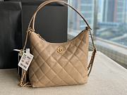 Chanel Hobo Lambskin Beige 30x37x8cm - 1