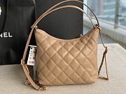 Chanel Hobo Lambskin Beige 30x37x8cm - 2