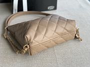 Chanel Hobo Lambskin Beige 30x37x8cm - 3