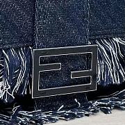 Fendi Baguette Denim 27×6.5×17cm - 6