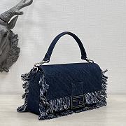 Fendi Baguette Denim 27×6.5×17cm - 5