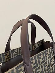 Fendi Shopper FF Jacquard Fabric Bag 41x35x19cm - 6