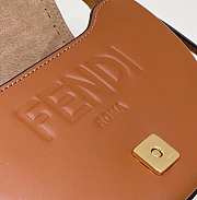 Fendi Brown Moonlight Leather Cross Body Bag 19x8x14cm - 5