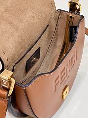 Fendi Brown Moonlight Leather Cross Body Bag 19x8x14cm - 3