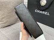 Chanel Flap Bag Black Lambskin Black Hardware 25cm - 4