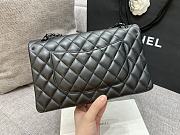 Chanel Flap Bag Black Lambskin Black Hardware 25cm - 3