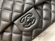 Chanel Flap Bag Black Lambskin Black Hardware 25cm - 2