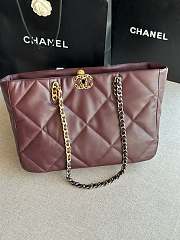 Chanel 19 Shopping Bag Dark Brown 41x24x10.5cm - 1