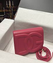 Dolce & Gabbana Calfskin DG Logo Pink Bag 16x20x5.5cm - 5