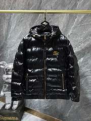 Gucci Hooded Jacket Black Winter Coat  - 1