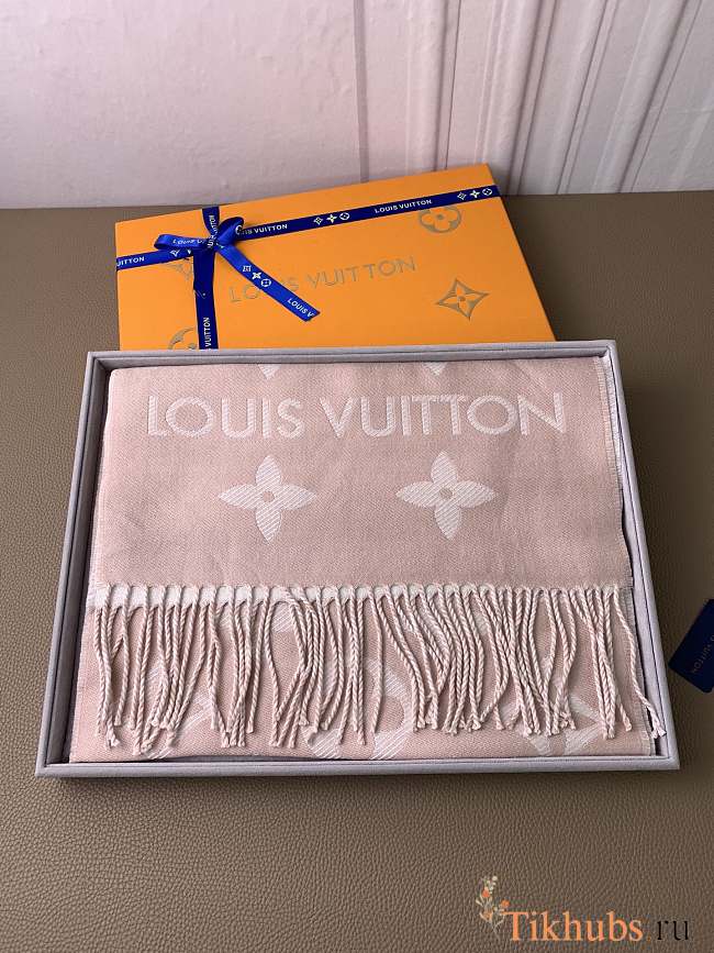 Louis Vuiiton LV Pink Scarf 180x30cm - 1