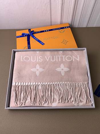 Louis Vuiiton LV Pink Scarf 180x30cm