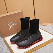 Christian Louboutin Sharky Sockman Black Sneakers  - 2