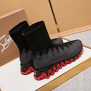 Christian Louboutin Sharky Sockman Black Sneakers  - 4