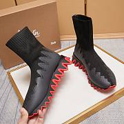 Christian Louboutin Sharky Sockman Black Sneakers  - 6