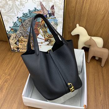 Hermes Picotin Black Bag 22cm