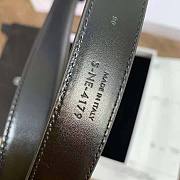 Celine Triomphe Belt In Smooth Calfskin Black - 5