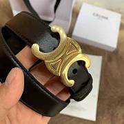 Celine Triomphe Belt In Smooth Calfskin Black - 4