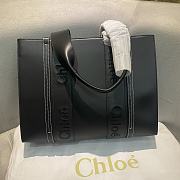 Chloe Ledershopper Black Schwarz 37x26x12cm - 1