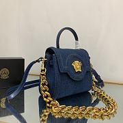Versace La Medusa Small Handbag Denim 20x10x17cm - 6