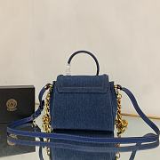 Versace La Medusa Small Handbag Denim 20x10x17cm - 5