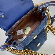 Versace La Medusa Small Handbag Denim 20x10x17cm - 3