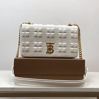 Burberry White Small Lola Bag 23x13x6cm