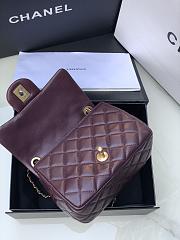 Chanel Flap Bag Lambskin Wine 17cm - 3