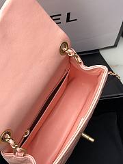 Chanel Flap Bag Lambskin Pink 17cm - 4