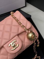 Chanel Flap Bag Lambskin Pink 17cm - 3