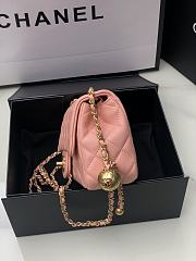 Chanel Flap Bag Lambskin Pink 17cm - 2