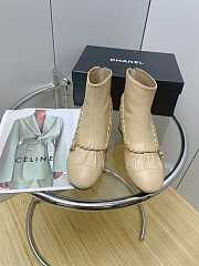 Chanel Women’s Shoes Short Beige Boots - 1