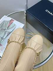 Chanel Women’s Shoes Short Beige Boots - 4