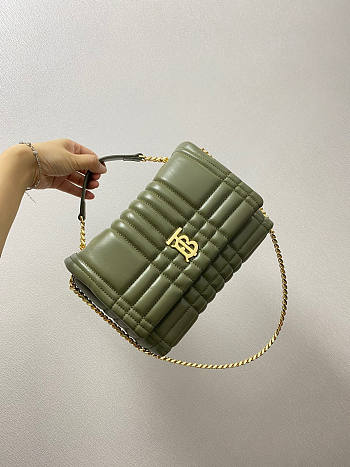 Burberry Small Lola Satchel Green 26x10x18cm