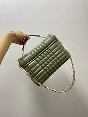 Burberry Small Lola Satchel Green 26x10x18cm - 6