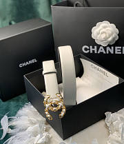 Chanel White Belt 28mm - 3