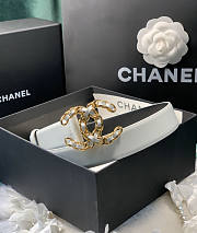 Chanel White Belt 28mm - 4