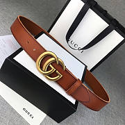 Gucci Brown Belt 3.81cm - 1