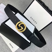 Gucci Black Belt 3.81cm - 1